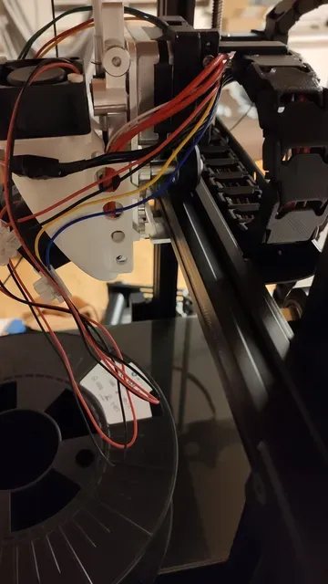 Adjustable Solid Ender3 V2 CableChain Mount for X-Axis (Pancake 22mm Stepper Motor Mount only) — Image 10 of 12