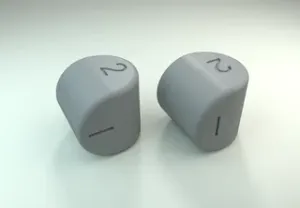two-sided d2 dice