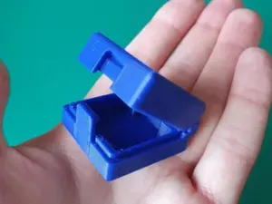Small hinged box, print in place
