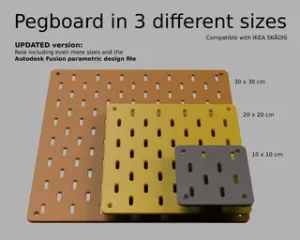 Pegboard in 3 different sizes