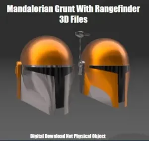 Mandalorian Grunt Helmet 3D files(3mf)