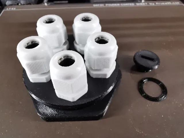 PG48 Blind Stuffing-Adapter to 5xPG9 Cable Gland/ PG48 Blindstopfen-Adapter auf 5xPG9-Kabelverschraubung — Фото 8 из 19