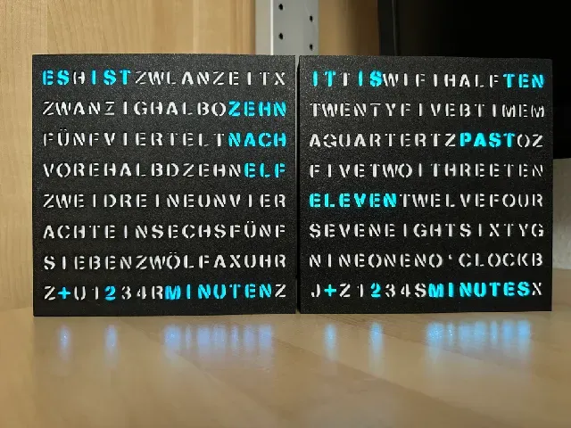 WordClock 16x8 LED matrix (2023-V1) — Фото 2 из 34