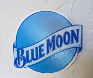 Blue Moon beer sign