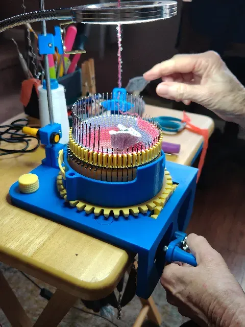 Circular Sock Knitting Machine For My MOM and YOU! V2! With Ribber. Legare Style Machine! — Фото 18 из 27