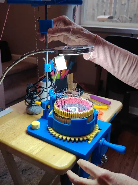 Circular Sock Knitting Machine For My MOM and YOU! V2! With Ribber. Legare Style Machine! — Фото 26 из 27