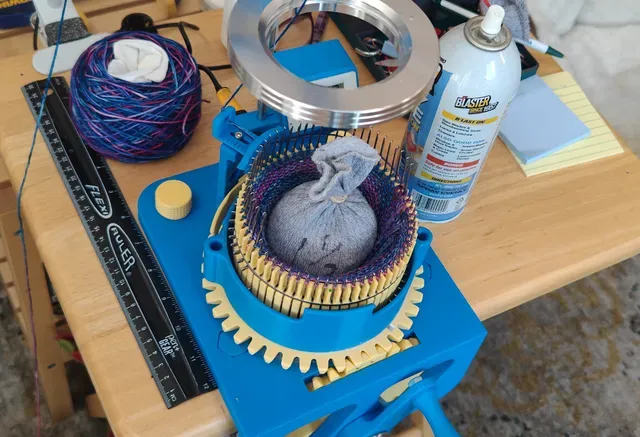 Circular Sock Knitting Machine For My MOM and YOU! V2! With Ribber. Legare Style Machine! — Фото 27 из 27