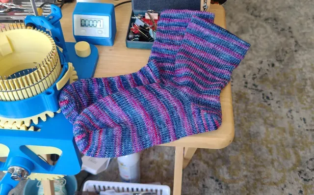 Circular Sock Knitting Machine For My MOM and YOU! V2! With Ribber. Legare Style Machine! — Фото 12 из 27