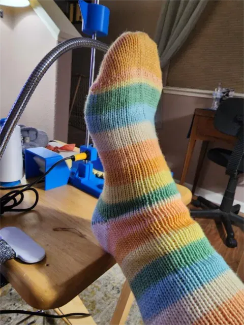 Circular Sock Knitting Machine For My MOM and YOU! V2! With Ribber. Legare Style Machine! — Фото 10 из 27