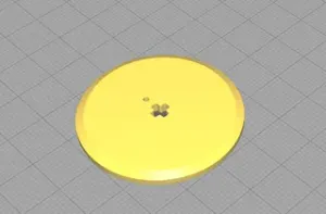 LEGO WINCH DRUM SIDE FOR 4 SPLINE AXLE