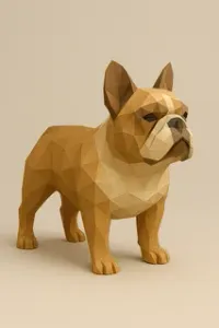 Bulldog Low Poly 3D Model