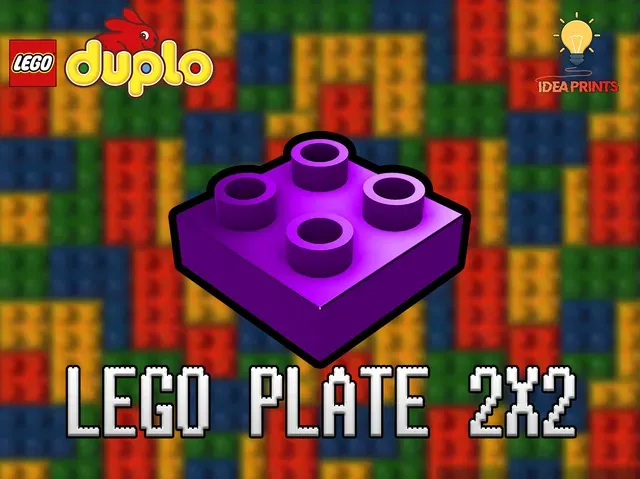 Lego Duplo Plate 2x2 #40665