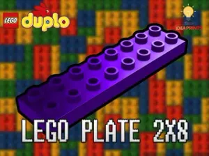 Lego Duplo Plate 2x8 #44524