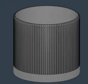 Modern Soft-Ribbed Planter / Premium Cylinder Pot