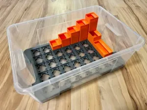 Gridfinity adapter for Ikea Samla box 11l