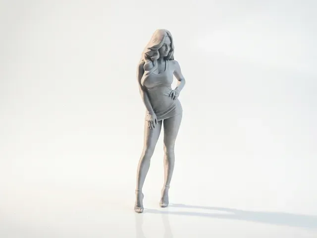 Elegant Woman Figurine Female Figure 3D Printable — Фото 3 из 5