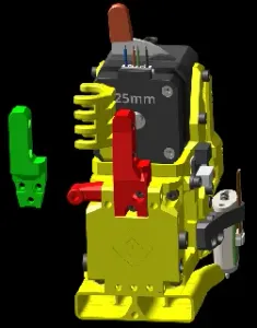 Strengthened Cable support, EVA3 with 5015 fan parallel to back plate (remix)