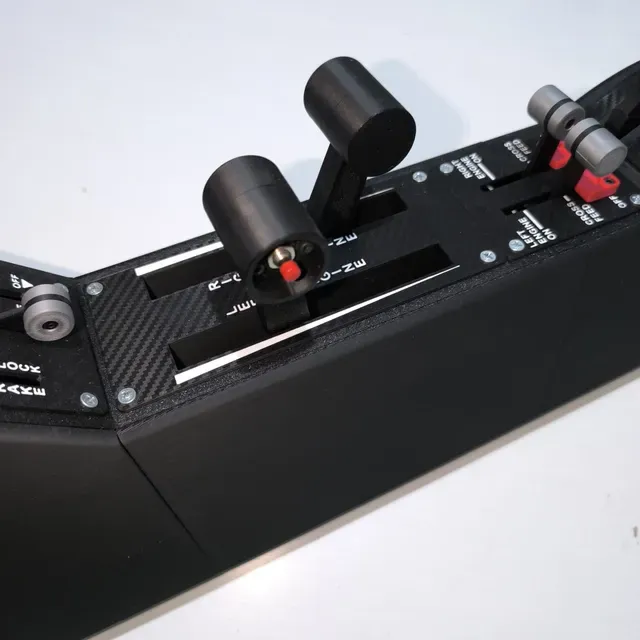 Inspired by Diamond DA42 – Fully 3D Printed DIY Dymon 4200 TE Center Console for Flight Simulator — Image 3 of 15