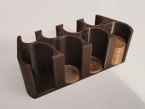 Euro coin organizer