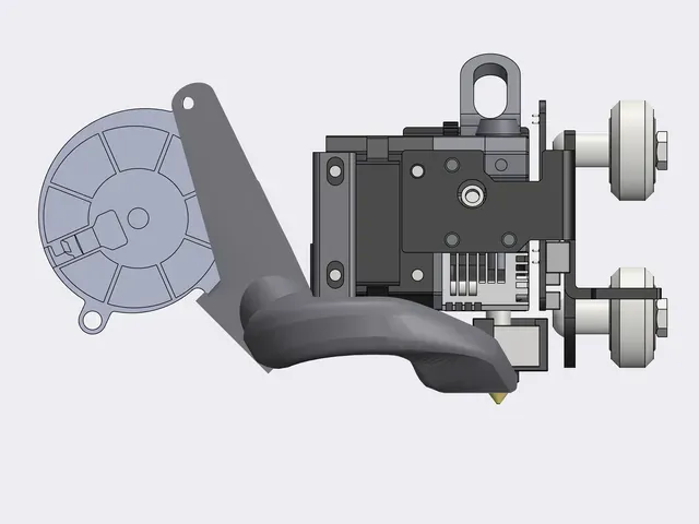 Ender 3 S1 & Ender 3 S1 Pro & Creality Sprite Extruder high performance 5015 part cooling fan duct (based on Hero Me Gen7) — Image 7 of 10