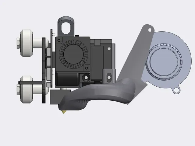 Ender 3 S1 & Ender 3 S1 Pro & Creality Sprite Extruder high performance 5015 part cooling fan duct (based on Hero Me Gen7) — Image 6 of 10