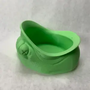Wide mouth frog container or planter