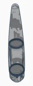 Mega Der Red Max Nosecone (LOC or Estes 4 inch body tube)