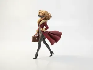 Business Lady Figurine Female Figure 3D Printable