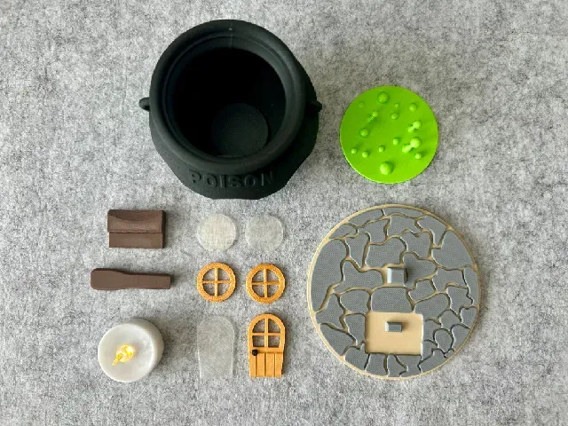 Hexenkessel-Häuschen (Halloween) für LED-Teelichter // Witch's cauldron cottage (Halloween) for LED tea lights — Фото 3 из 5