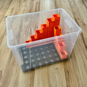 Gridfinity adapter for Ikea Samla box 22l