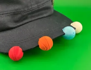 Sport Ball Hat Cap Brim Attachable Charms - Golf Cricket Basketball Bowling