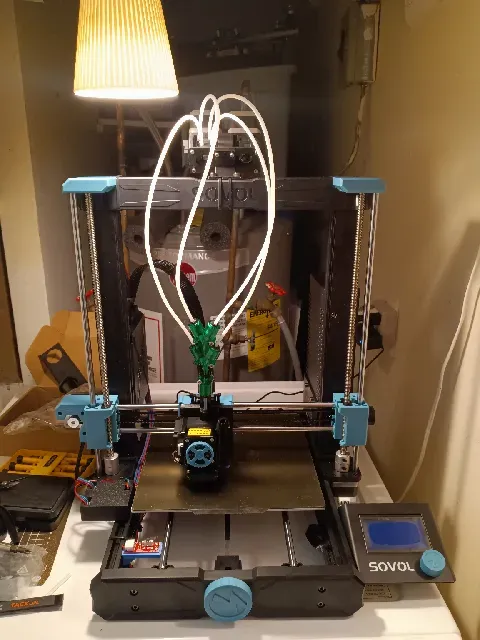 3DChameleon Mk3 Mounts for the Sovol SV-06 (and Plus) including 3DClippy filament cutter. — Image 2 of 3