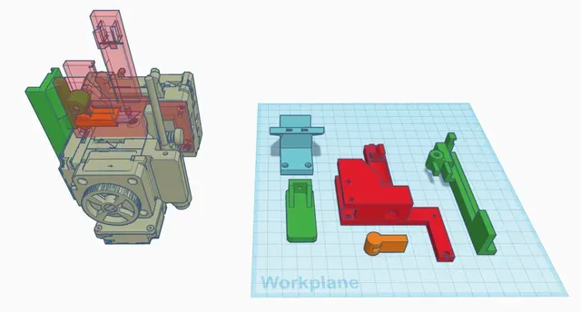 3DChameleon Mk3 Mounts for the Sovol SV-06 (and Plus) including 3DClippy filament cutter.
