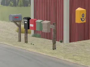 Mailboxes 1:87 H0 scale (8 designs)