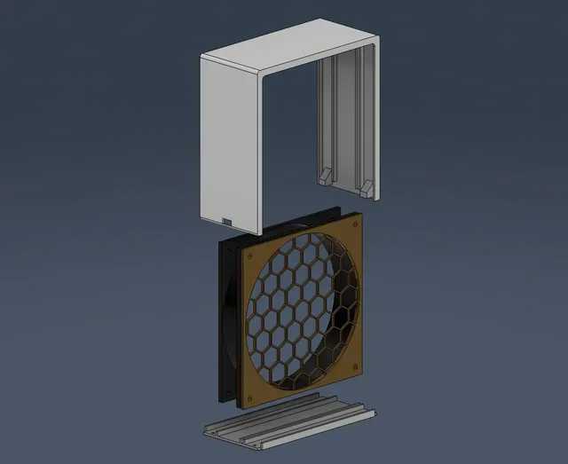 Solder fume extractor 140mm fan with USB-C — Фото 3 из 5