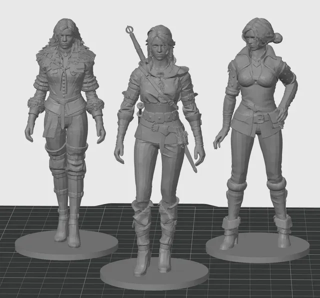 The Witcher 3: Ciri, Yennefer, and Triss