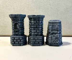 MagHex Stone Pillars