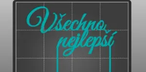 Všechno nejlepší zápich na dort PLA