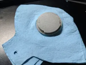 COVID-19 EXHALATION VALVE FOR BLUE SHOP TOWEL MASK