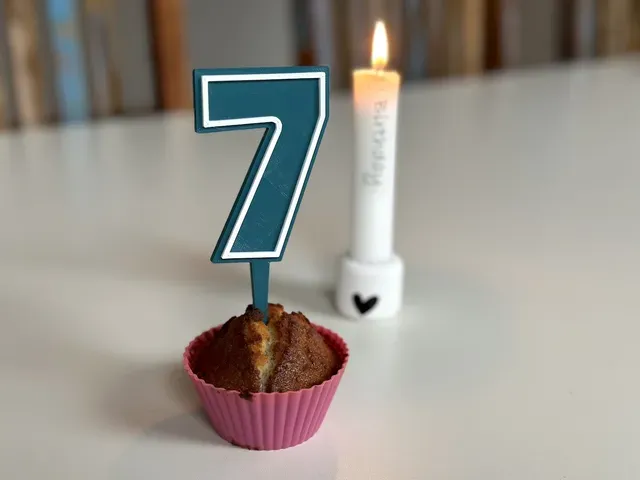 Birthday Cake Topper: all Numbers from 0-9