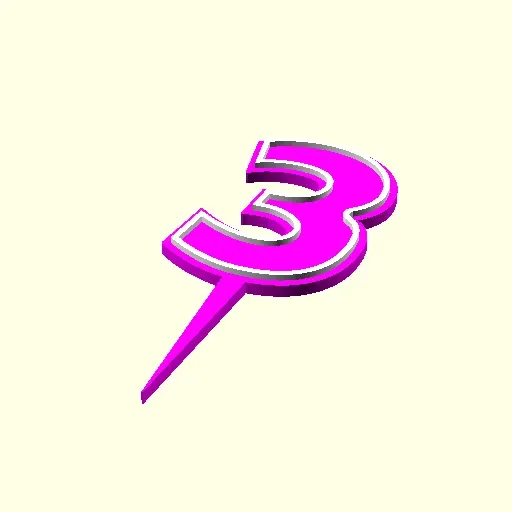 Birthday Cake Topper: all Numbers from 0-9 — Image 6 of 12