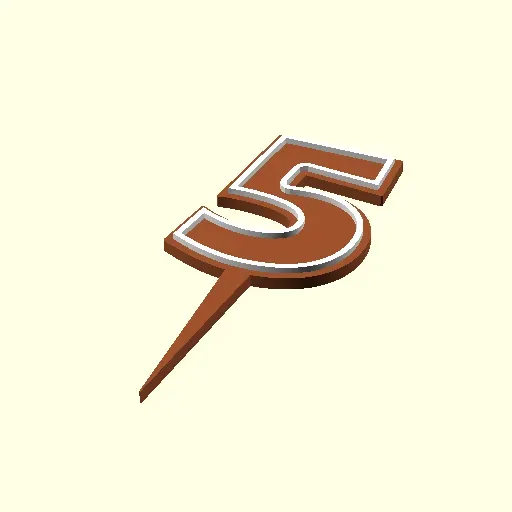 Birthday Cake Topper: all Numbers from 0-9 — Image 8 of 12