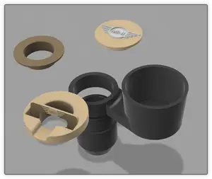 MINI cup holder with additional caps