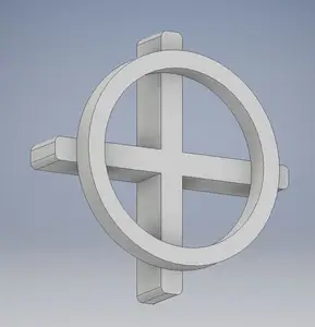 Scouring cross for paving and tiling, also circular