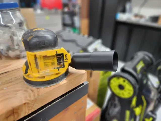 Dewalt Sander DCW210 to 1 7/8 inch Ryobi vacuum hose adapter