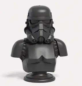 Realistic bust of a Stormtrooper