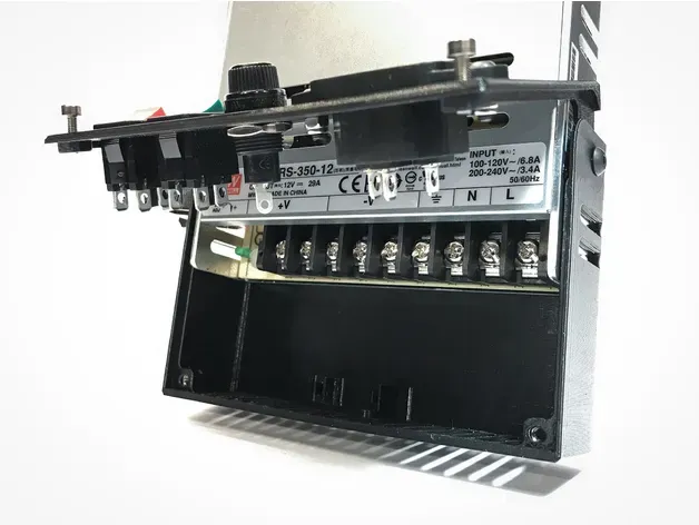 Mean Well LRS-350 PSU Hinged Cover for Prusa i3 Full Bear Upgrade — Image 3 of 17