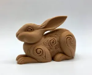 Wood-Carved Rabbit #1