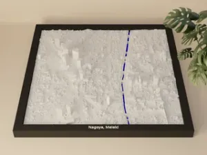 Nagoya, Meieki, Japan - 3D Miniature