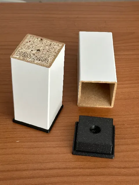 Foot / bracket for a cut / shorten Ikea LACK Table Leg